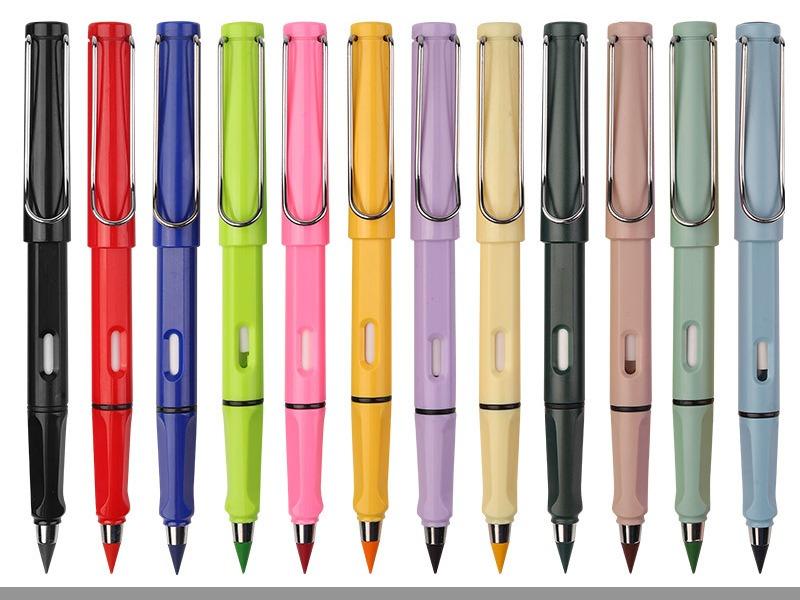 12 forever Pencil Colors with Erase with cartoon figures